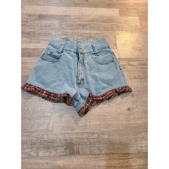 Concepts and designs size 7 juniors vintage 90s high waisted denim shorts - Picture 1 of 9